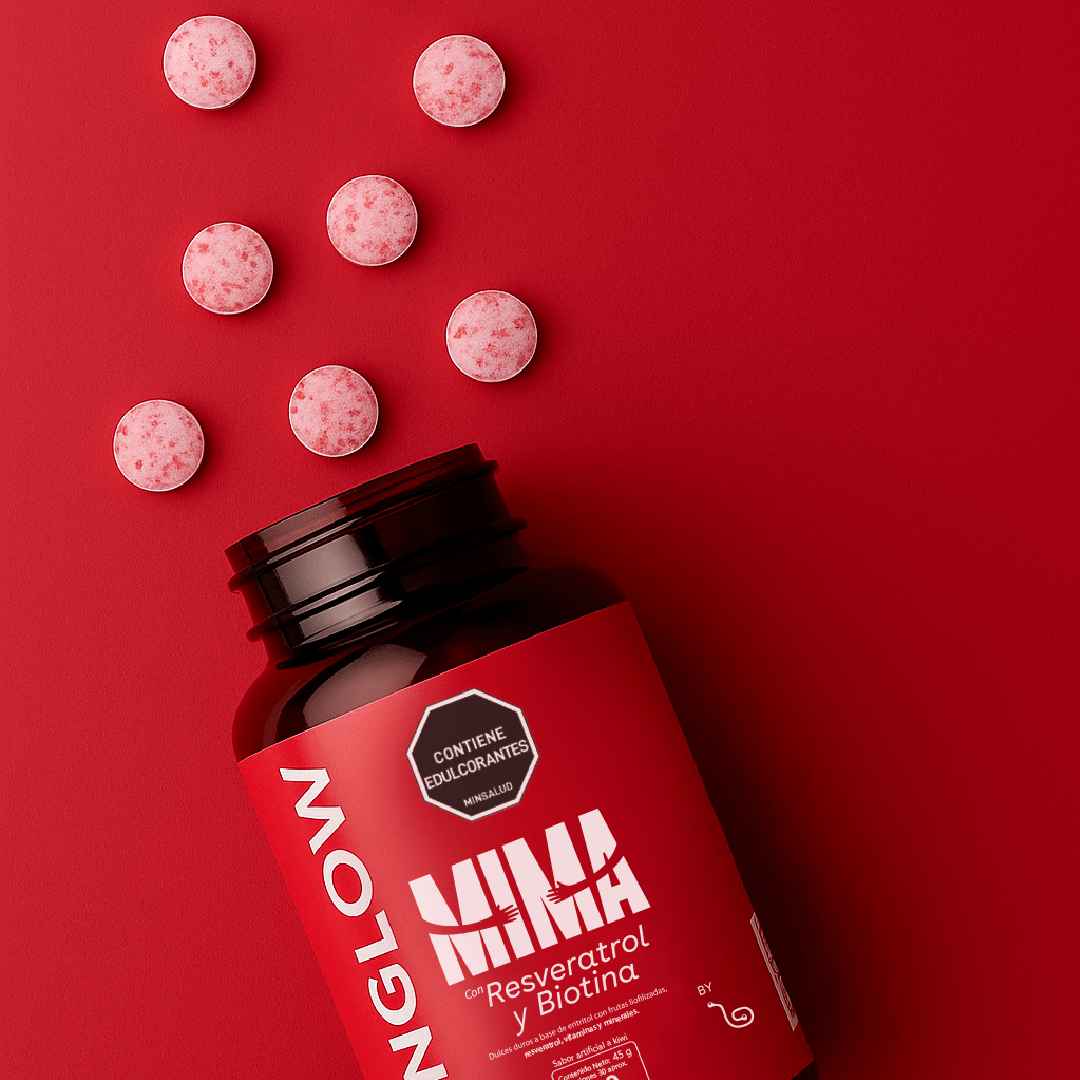 MIMA SKNGLOW - 120 Masticables sabor Kiwi