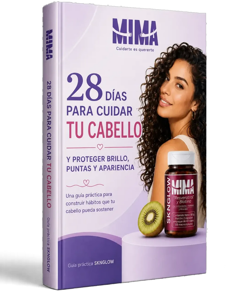Portada de la guía digital de 28 días para cuidar tu cabello, incluida con la compra