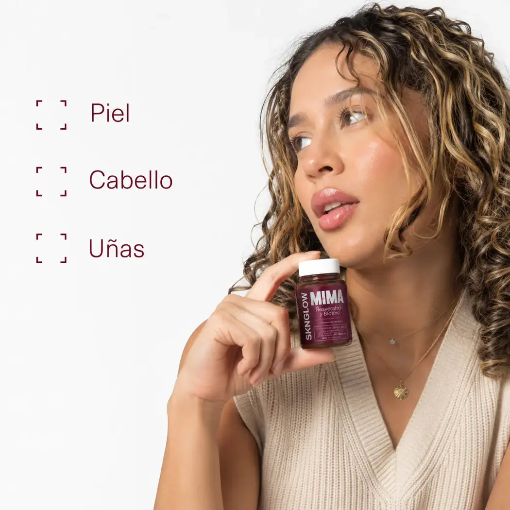 Sknglow actúa sobre piel, cabello y uñas